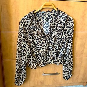 Leopard Print Zara Blouse